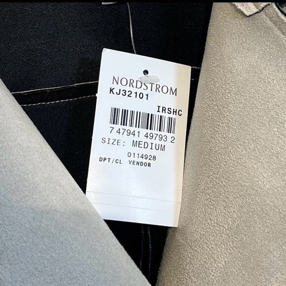 NWT Kut From The Kloth Moto Jacket Faux Suede Womens Sz M Haddie Irish Cream - Picture 5 of 11